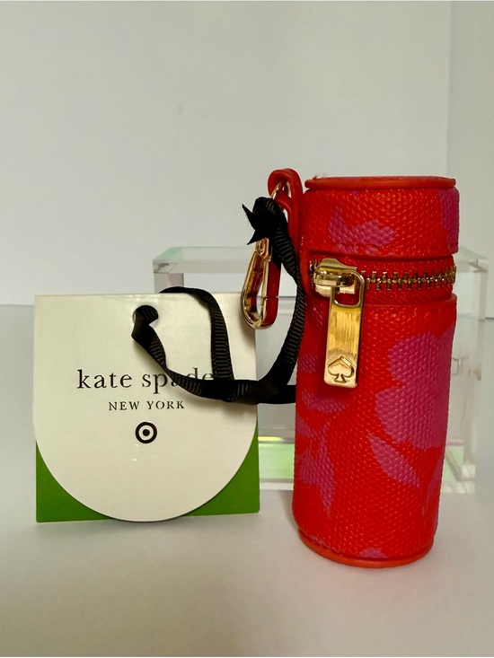kate spade Accessories - NWT kate spade New York-Target. Canvas Classic Rose Lipstick Bag Charm Keychain.